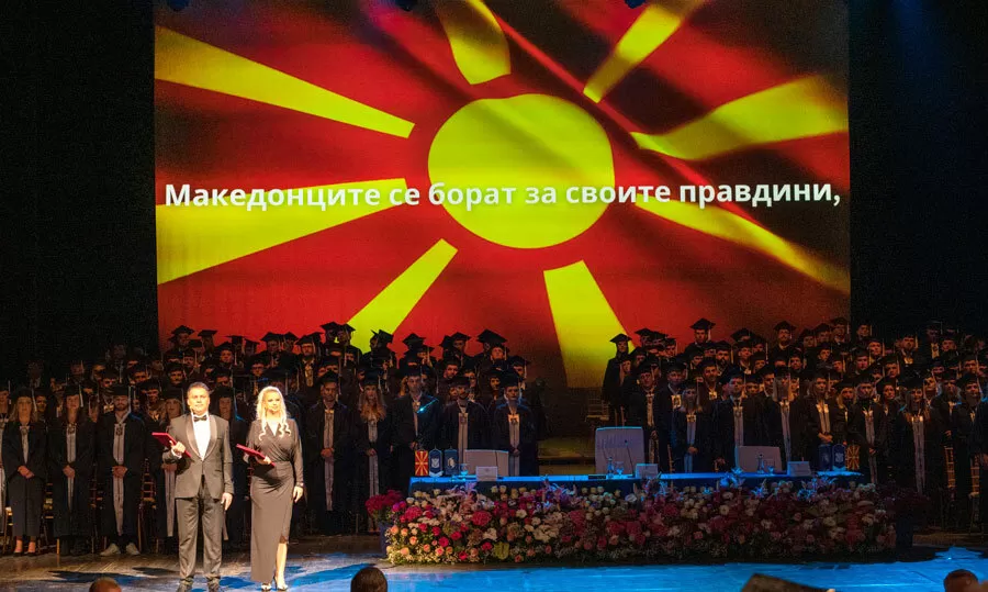 Проф. д-р Сашко Граматниковски и доц. д-р Ангела Миленковска Климоска во улога на водители на настанот Проф. д-р Сашко Граматниковски и доц. д-р Ангела Миленковска Климоска во улога на водители на настанот